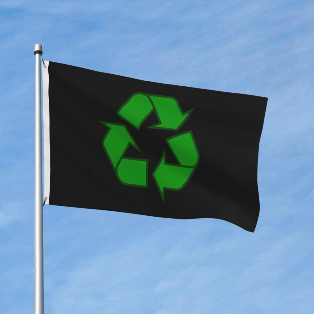 Textile Recycled Flag White Digital Printing